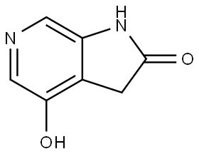 4-Hydroxy-1,3-dihydro-2H-pyrrolo[2,3-c]pyridin-2-one Struktur