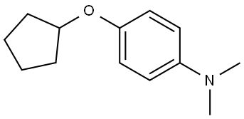 4-(Cyclopentyloxy)-N,N-dimethylbenzenamine,1504943-70-7,结构式