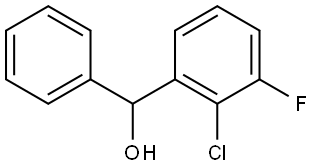 (2-chloro-3-fluorophenyl)(phenyl)methanol Struktur