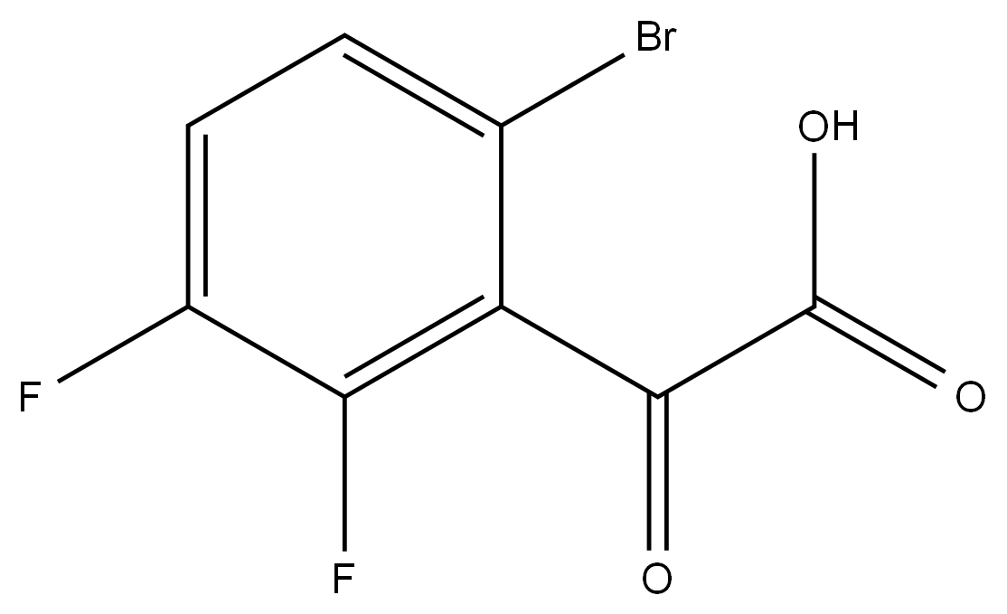 2-(6-bromo-2,3-difluorophenyl)-2-oxoacetic acid Structure