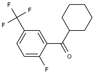 cyclohexyl(2-fluoro-5-(trifluoromethyl)phenyl)methanone Structure