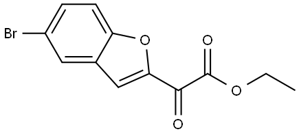 ethyl 2-(5-bromobenzofuran-2-yl)-2-oxoacetate 结构式