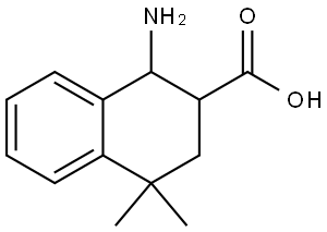 1-Amino-1,2,3,4-tetrahydro-4,4-dimethyl-2-naphthalenecarboxylic acid Structure
