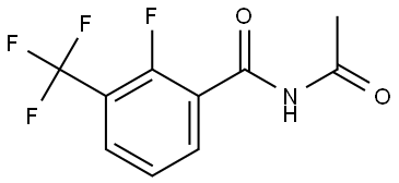 N-Acetyl-2-fluoro-3-(trifluoromethyl)benzamide Structure