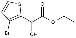 Ethyl 3-bromo-α-hydroxy-2-thiopheneacetate Structure