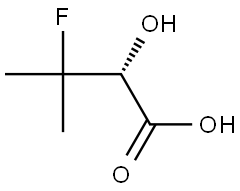 (R)-3-氟-2-羟基-3-甲基丁酸 结构式