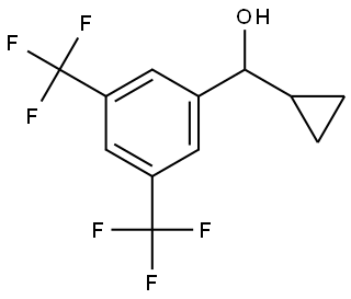 (3,5-bis(trifluoromethyl)phenyl)(cyclopropyl)methanol,1512094-83-5,结构式