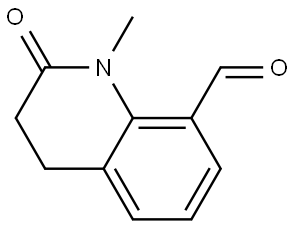 8-Quinolinecarboxaldehyde, 1,2,3,4-tetrahydro-1-methyl-2-oxo- Struktur