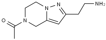 1-(2-(2-Aminoethyl)-6,7-dihydropyrazolo[1,5-a]pyrazin-5(4H)-yl)ethan-1-one Structure