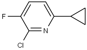 2-Chloro-6-cyclopropyl-3-fluoropyridine Structure