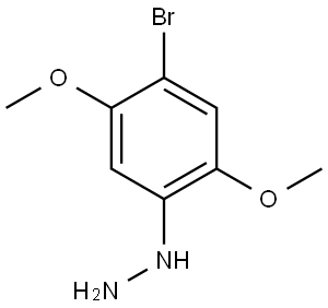 Hydrazine, (4-bromo-2,5-dimethoxyphenyl)- Struktur