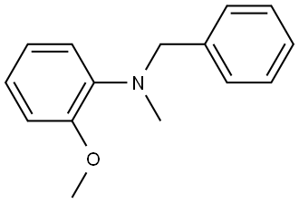 Benzenemethanamine, N-(2-methoxyphenyl)-N-methyl- Structure
