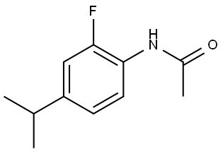 N-(2-fluoro-4-isopropylphenyl)acetamide Structure