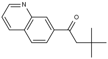 3,3-Dimethyl-1-(7-quinolinyl)-1-butanone Structure