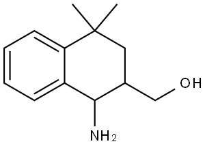 (1-amino-4,4-dimethyl-1,2,3,4-tetrahydronaphthalen-2-yl)methanol Structure