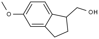 (5-Methoxy-2,3-dihydro-1H-inden-1-yl)methanol Struktur