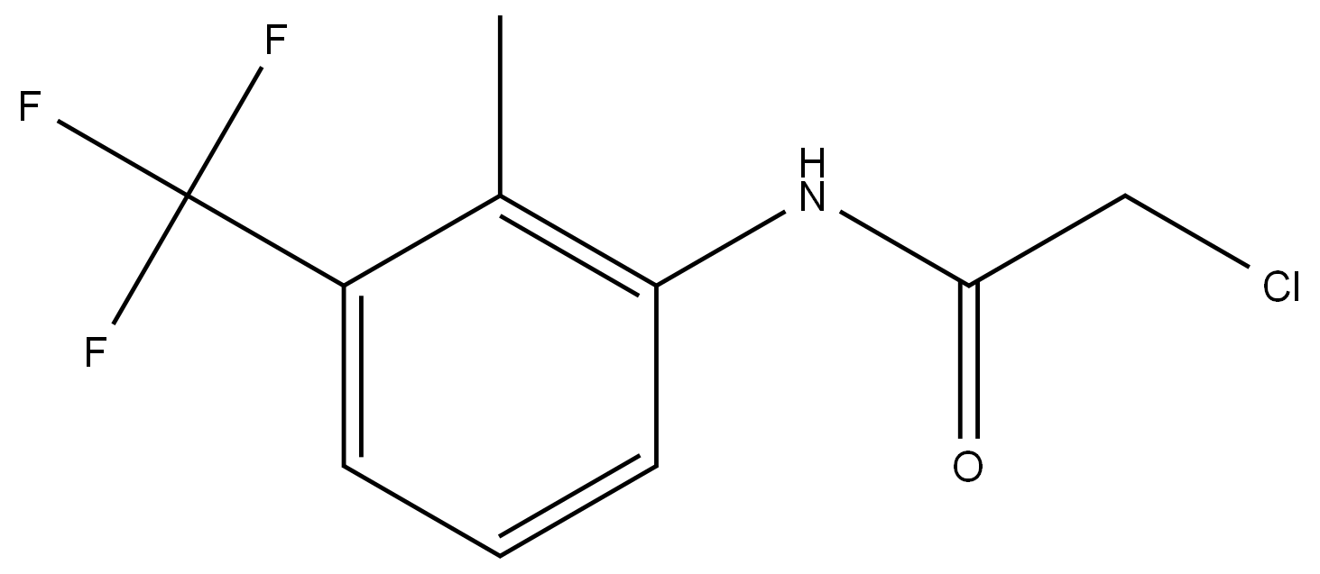 Acetamide, 2-chloro-N-[2-methyl-3-(trifluoromethyl)phenyl]-,1539981-80-0,结构式