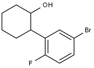 2-(5-Bromo-2-fluorophenyl)cyclohexanol Structure