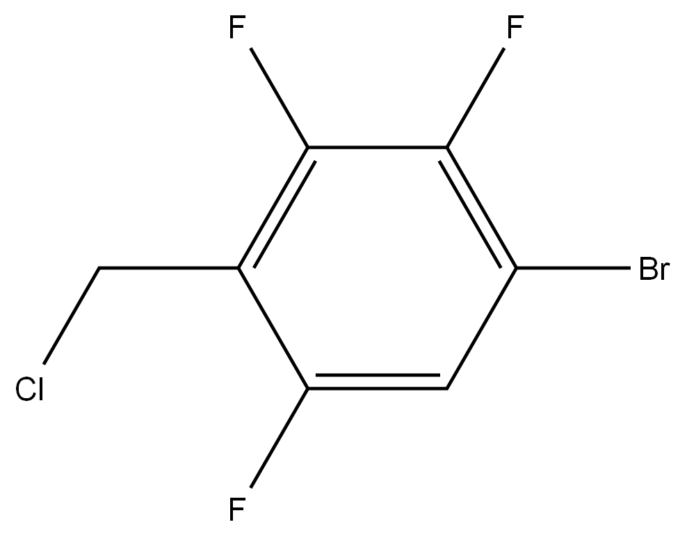 1-Bromo-4-(chloromethyl)-2,3,5-trifluorobenzene Structure