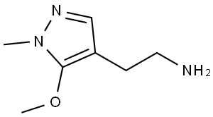 2-(5-Methoxy-1-methyl-4-pyrazolyl)ethanamine Structure