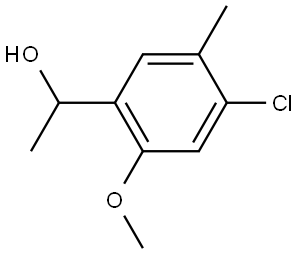 4-Chloro-2-methoxy-α,5-dimethylbenzenemethanol 结构式
