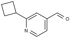 2-Cyclobutylisonicotinaldehyde Struktur