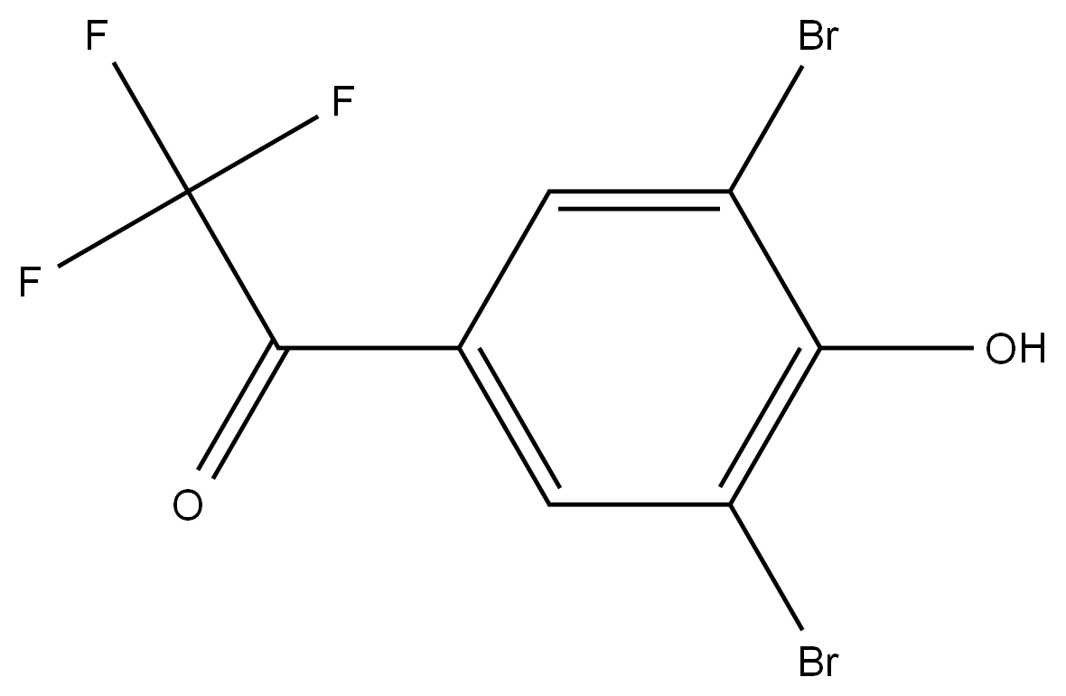 1-(3,5-Dibromo-4-hydroxyphenyl)-2,2,2-trifluoroethanone Structure