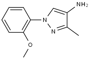 1-(2-methoxyphenyl)-3-methyl-1H-pyrazol-4-amine Struktur