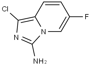 Imidazo[1,5-a]pyridin-3-amine, 1-chloro-6-fluoro- 结构式