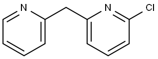 2-Chloro-6-(2-pyridinylmethyl)pyridine 结构式