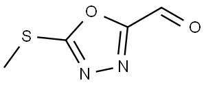 5-methylsulfanyl-1,3,4-oxadiazole-2-carbaldehyde 结构式