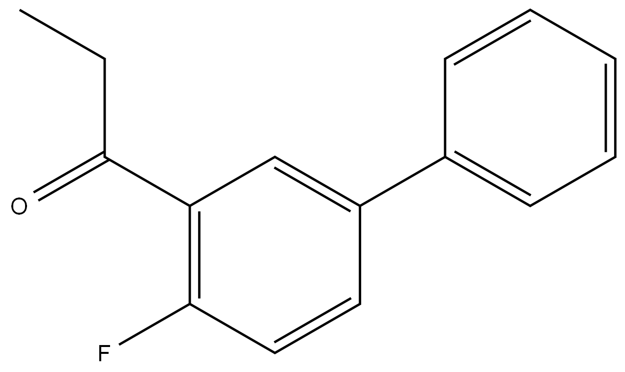 1-(4-fluoro-[1,1'-biphenyl]-3-yl)propan-1-one Structure