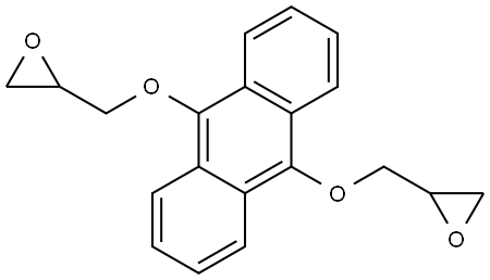 Oxirane, 2,2′-[9,10-anthracenediylbis(oxymethylene)]bis-,155665-67-1,结构式