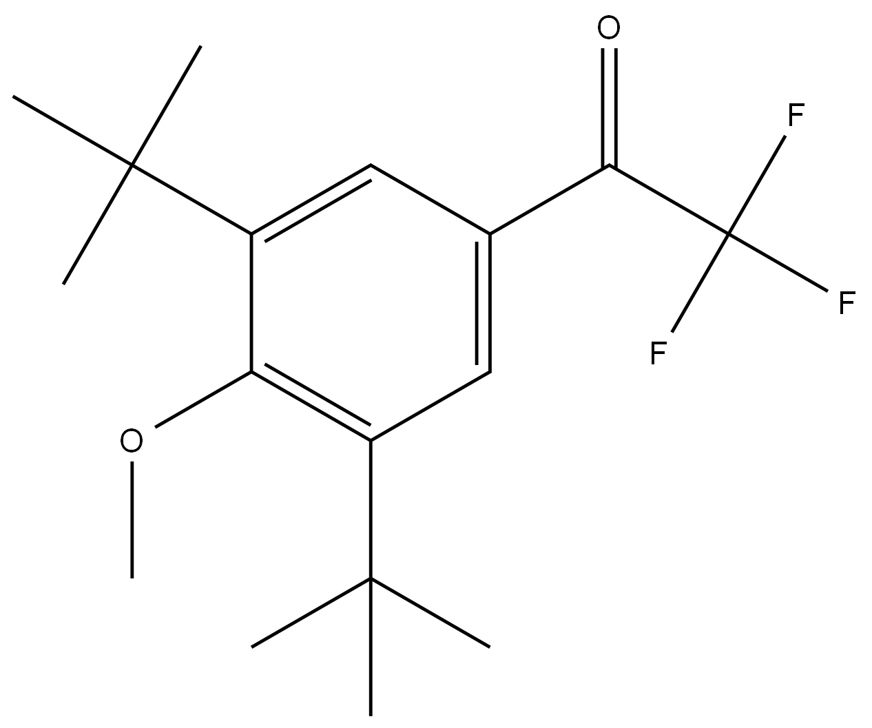 1-(3,5-DI-TERT-BUTYL-4-METHOXYPHENYL)-2,2,2-TRIFLUOROETHA, 1557588-43-8, 结构式