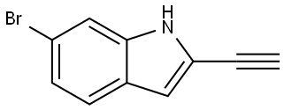 6-Bromo-2-ethynyl-1H-indole Struktur