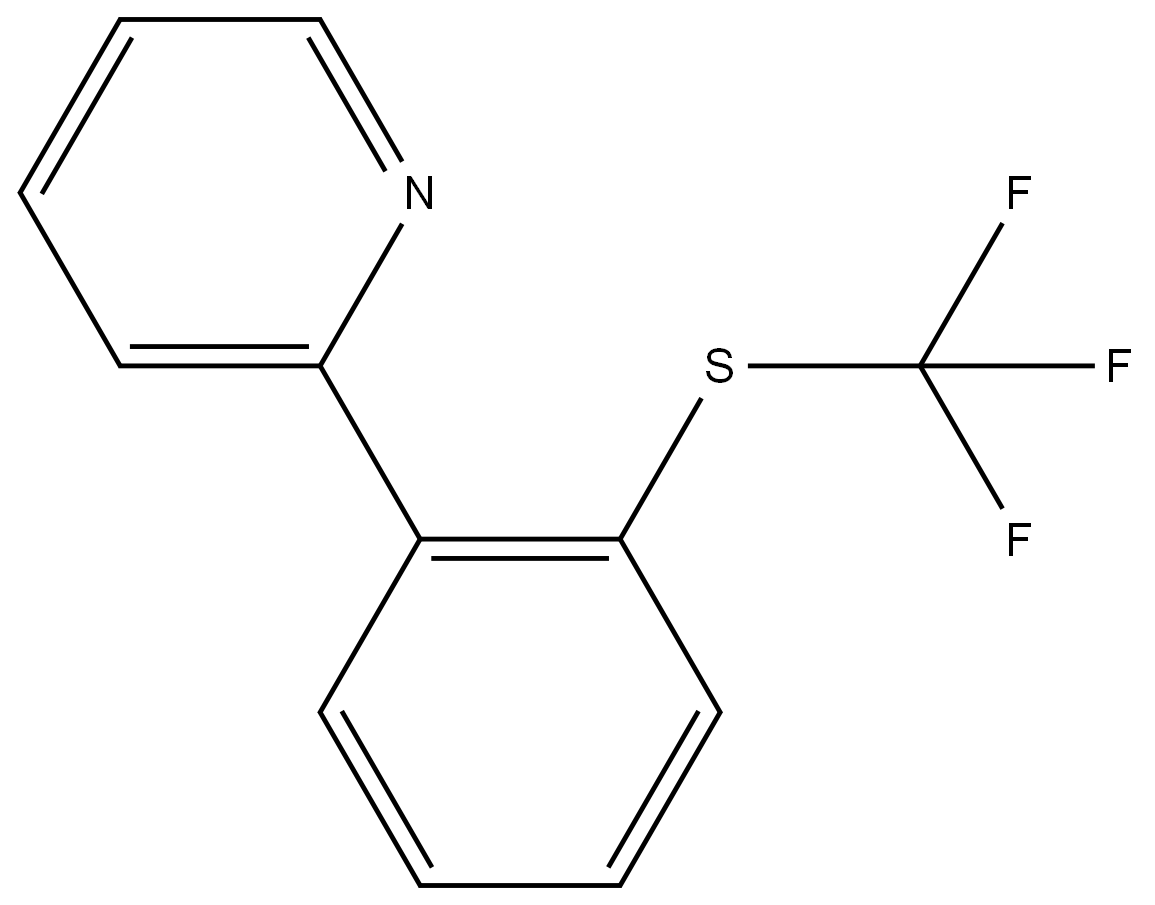 Pyridine, 2-[2-[(trifluoromethyl)thio]phenyl]-,1584705-57-6,结构式