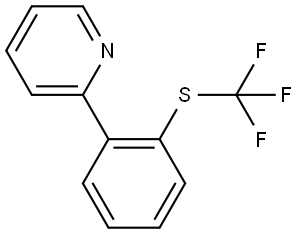 Pyridine, 2-[2-[(trifluoromethyl)thio]phenyl]- Structure