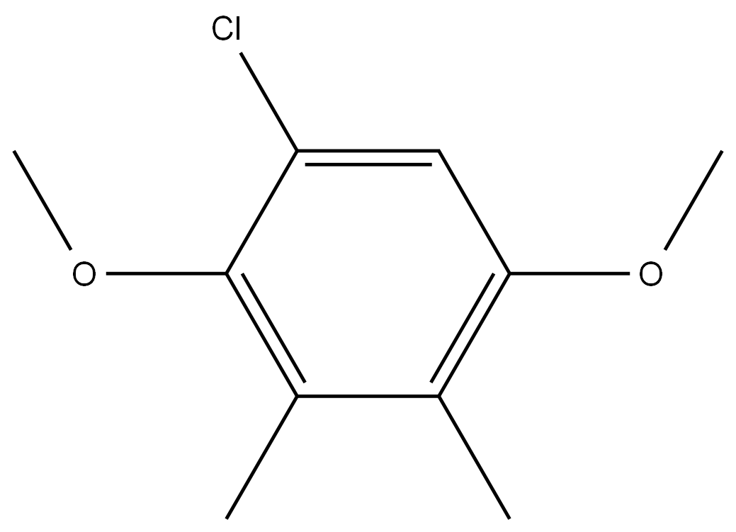 1-Chloro-2,5-dimethoxy-3,4-dimethylbenzene,158669-22-8,结构式