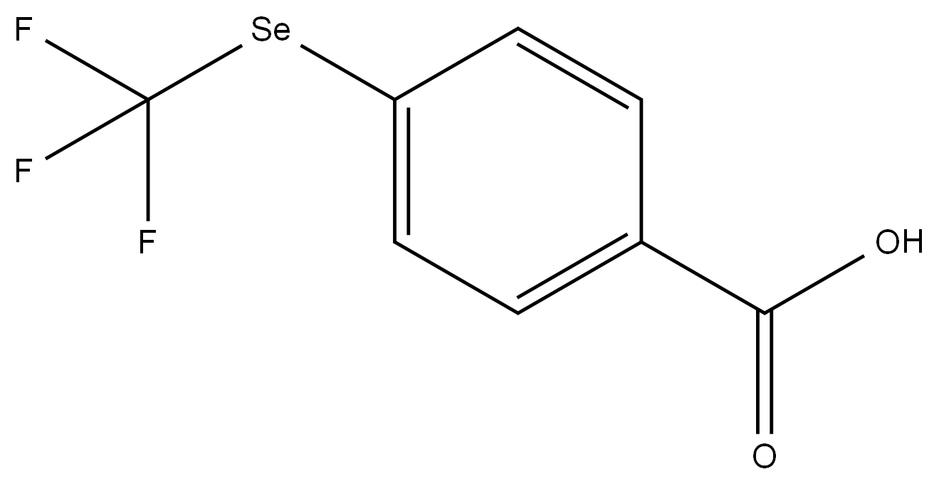 4-((三氟甲基)硒基)苯甲酸 结构式