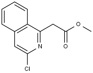 methyl 2-(3-chloroisoquinolin-1-yl)acetate Structure