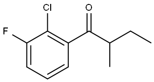 1-(2-Chloro-3-fluorophenyl)-2-methyl-1-butanone Structure