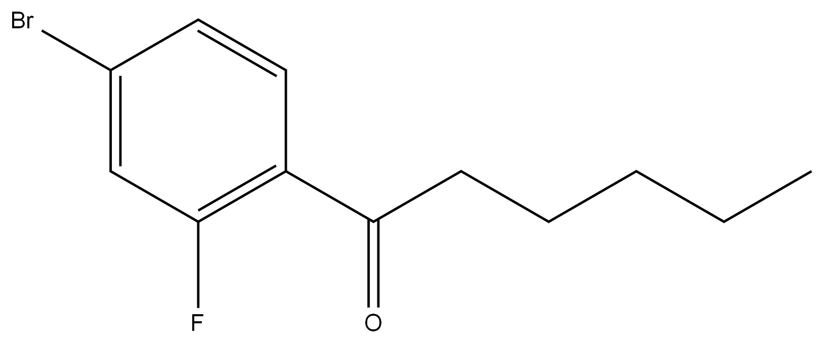 1-(4-Bromo-2-fluorophenyl)-1-hexanone Structure