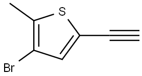 3-Bromo-5-ethynyl-2-methylthiophene Struktur