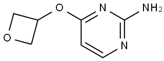 4-(oxetan-3-yloxy)pyrimidin-2-amine Struktur