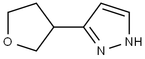 3-(Tetrahydrofuran-3-yl)-1H-pyrazole Structure