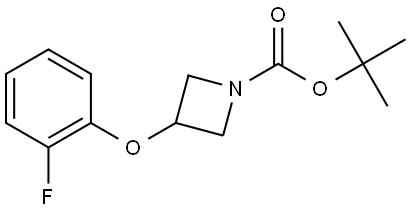 tert-butyl 3-(2-fluorophenoxy)azetidine-1-carboxylate 结构式