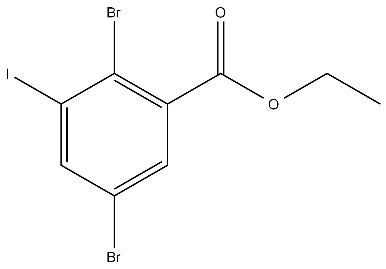 Ethyl 2,5-dibromo-3-iodobenzoate,1602424-67-8,结构式