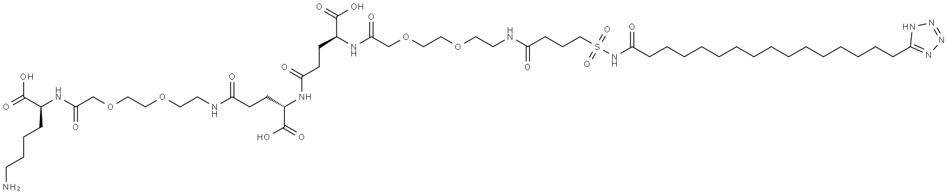Somapacitan side chain-Amino Structure