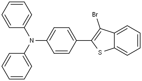 Benzenamine, 4-(3-bromobenzo[b]thien-2-yl)-N,N-diphenyl-,1609559-35-4,结构式