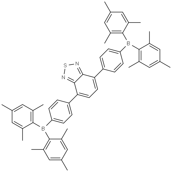 4,7-bis(4-(dimesitylboraneyl)phenyl)benzo[c][1,2,5]thiadiazole Structure